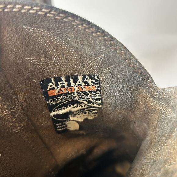 Ariat Work Boots Mens 11.5 D ASTM F2892-18 Brown Leather Upper Workwear - Picture 4 of 10